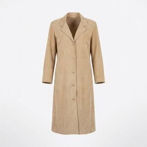Vintage 70s Samuel Robert Peter Hatsi Androu Suede Trench Coat Gidding-Jenny